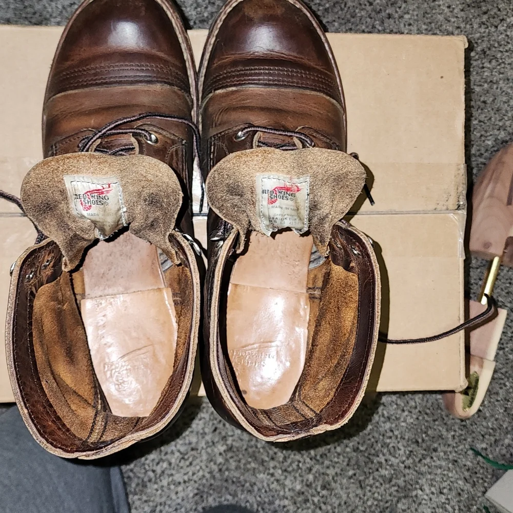 Red Wing Shoes Brown Leather Boots - Picture 14 of 14